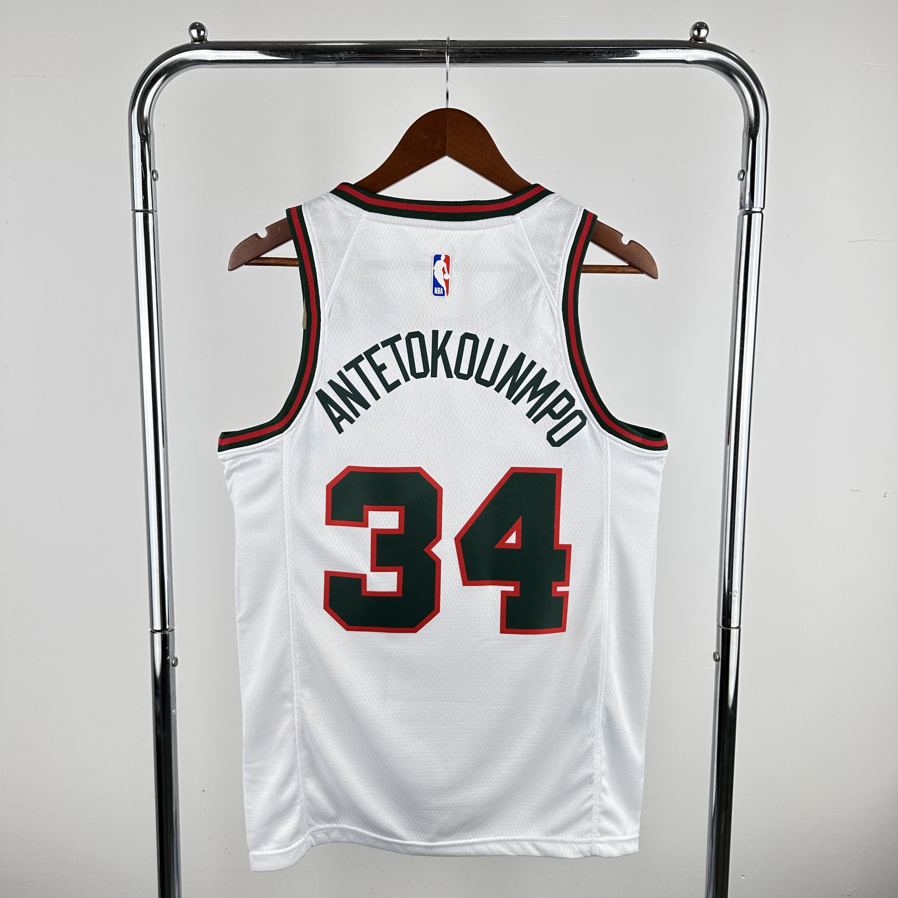 Men Milwaukee Bucks #34 Antetokounmpo White Throwback Nike 2024 NBA Jersey->orlando magic->NBA Jersey